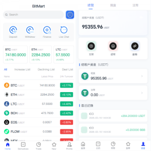 多语言交易所系统/秒合约/合约币币/理财/平台币1